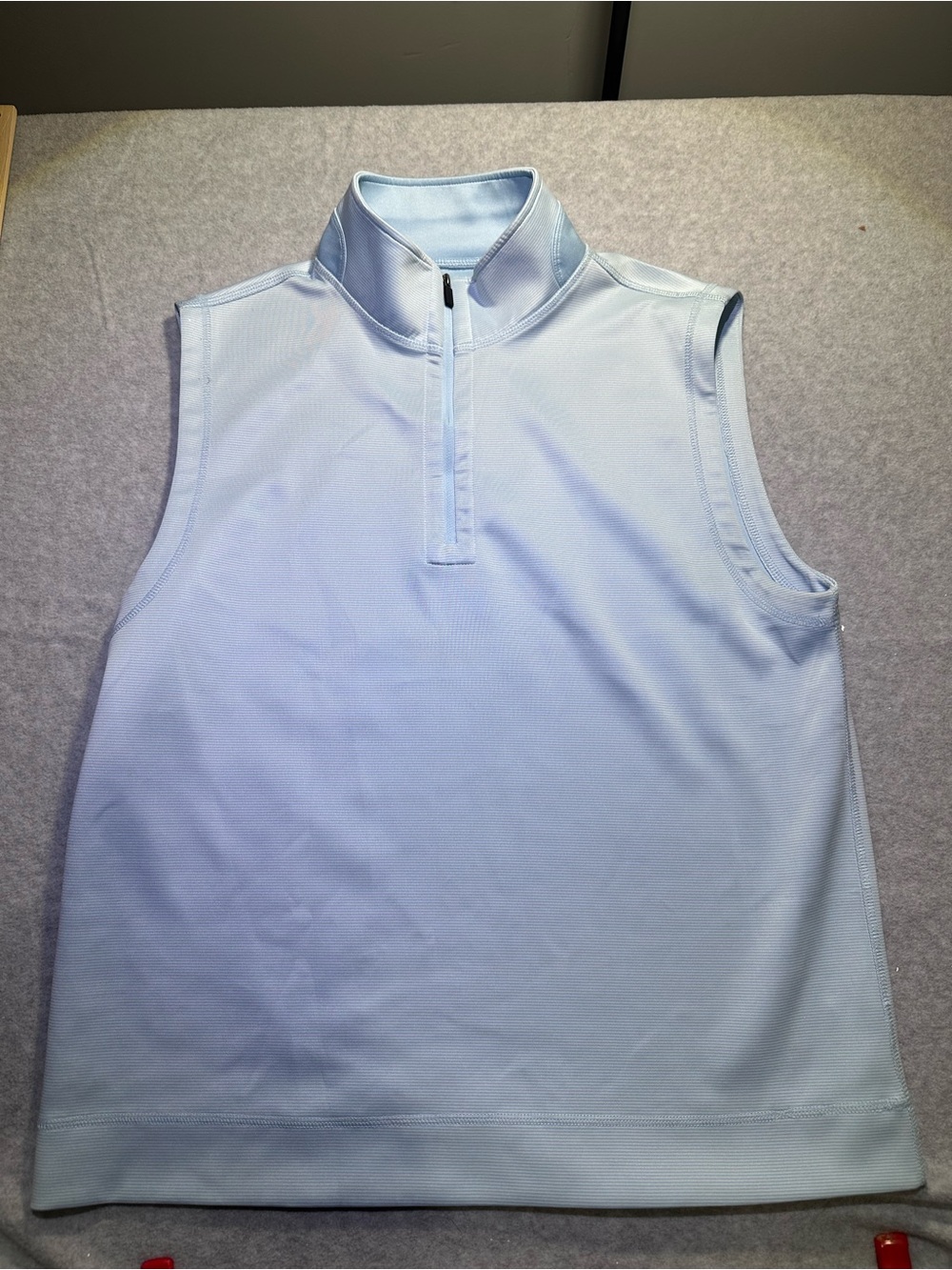 Hickey Freeman Women’s Blue Sleeveless Quarter Zip Golf Pullover Large